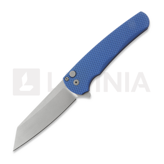 Pro-Tech Malibu Stonewashed Reverse Tanto סכין מתקפלת, Textured, כחול 5405-BLUE