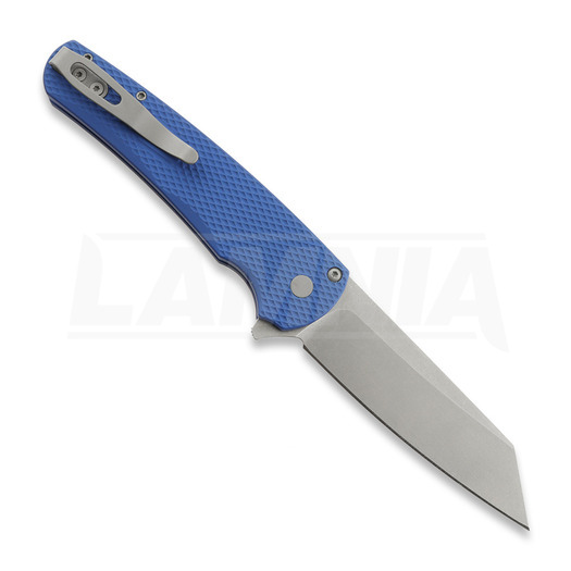 Pro-Tech Malibu Stonewashed Reverse Tanto k&auml;&auml;nt&ouml;veitsi, Textured, sininen 5405-BLUE