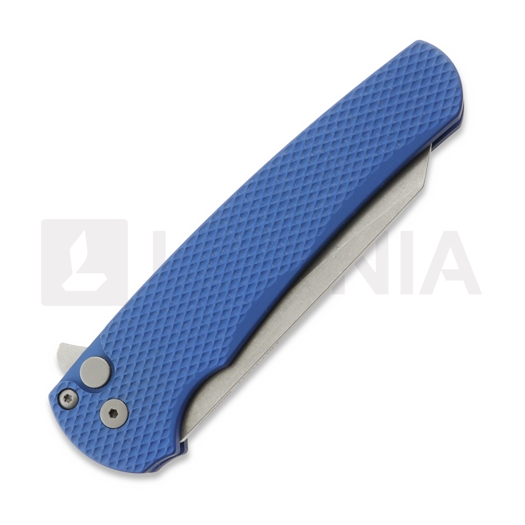 Coltello pieghevole Pro-Tech Malibu Stonewashed Reverse Tanto, Textured, blu 5405-BLUE