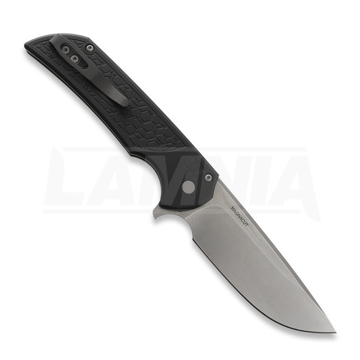 Pro-Tech Mordax Stonewashed Magnacut Textured Black sulankstomas peilis MX105-GRIDLOCK