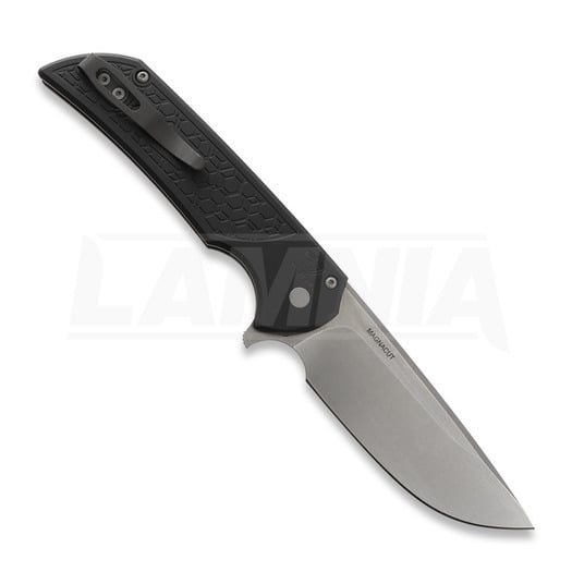 Coltello pieghevole Pro-Tech Mordax Stonewashed Magnacut Textured Black MX105-GRIDLOCK