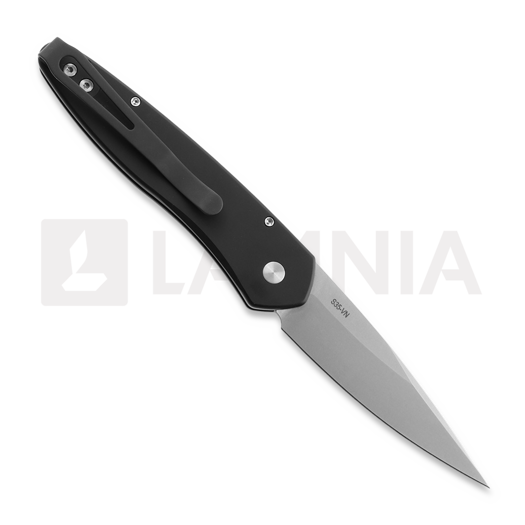 Pro-Tech Newport Tuxedo sulankstomas peilis, Black/Ivory, Stonewash 3451