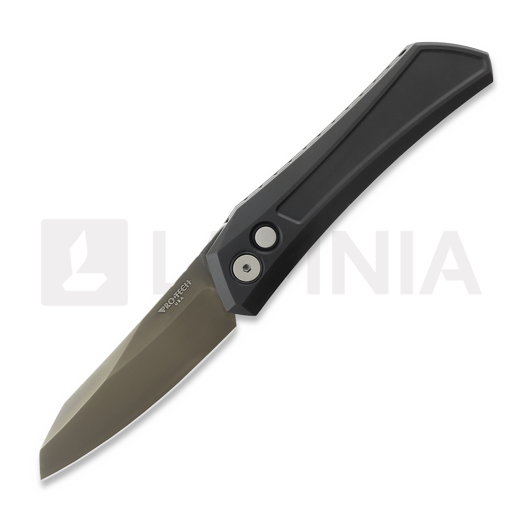 Pro-Tech Oligarch fällkniv, Black Aluminum, Smoky Grey DLC DS121