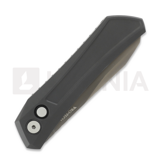 Couteau pliant Pro-Tech Oligarch, Black Aluminum, Smoky Grey DLC DS121