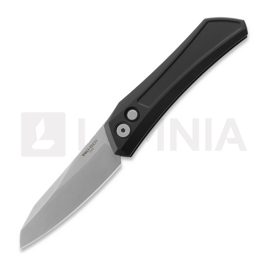 Coltello pieghevole Pro-Tech Oligarch, Black Aluminum, Stonewash DS101