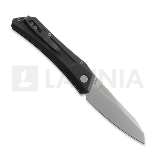 Сгъваем нож Pro-Tech Oligarch, Black Aluminum, Stonewash DS101