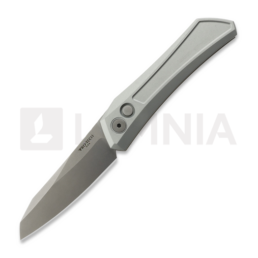 Pro-Tech Oligarch Taschenmesser, Grey Aluminum, Stonewash DS101-GREY
