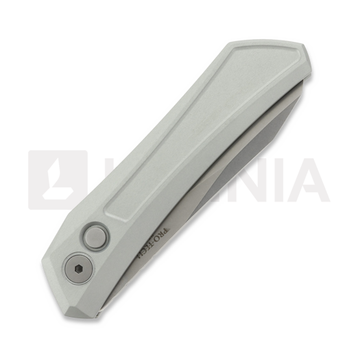 Pro-Tech Oligarch sulankstomas peilis, Grey Aluminum, Stonewash DS101-GREY