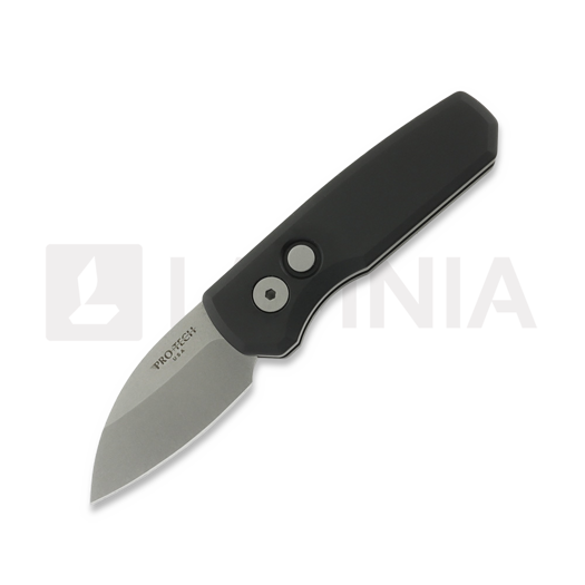 Skladací nôž Pro-Tech Runt 5, Black Aluminum, Stonewash R5301