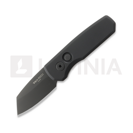 Pro-Tech Runt 5 DLC Reversed Tanto 접이식 나이프, 검정 R5203