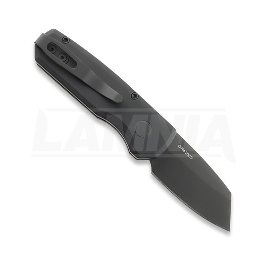 Pro-Tech Runt 5 DLC Reversed Tanto 折り畳みナイフ, 黒 R5203