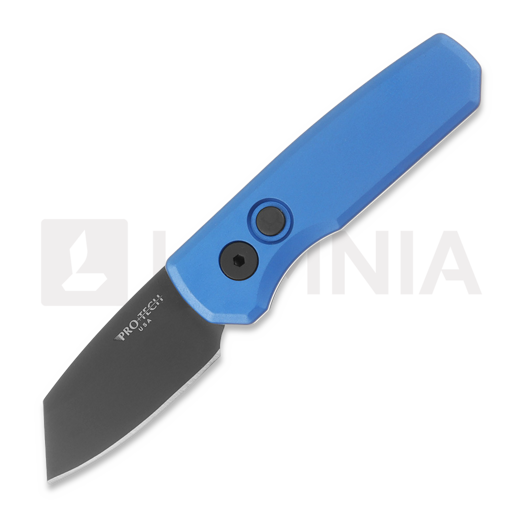 Pro-Tech Runt 5 DLC Reversed Tanto 折り畳みナイフ, 青 R5203-BLUE