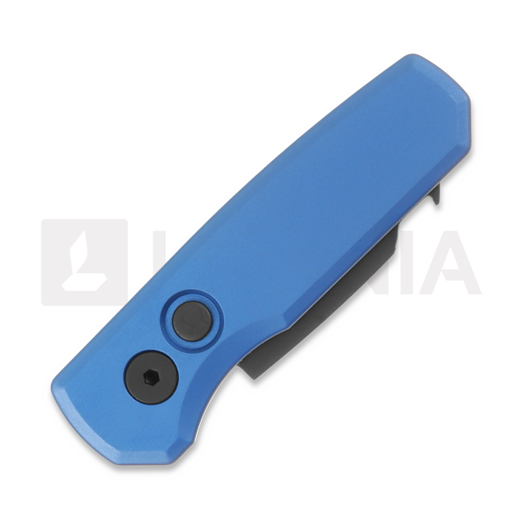 Pro-Tech Runt 5 DLC Reversed Tanto 折り畳みナイフ, 青 R5203-BLUE