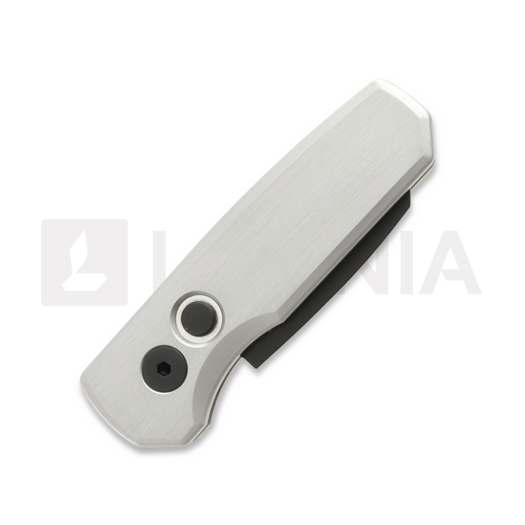 Pro-Tech Runt 5 DLC Reversed Tanto 折り畳みナイフ, silver R5203-SILVER