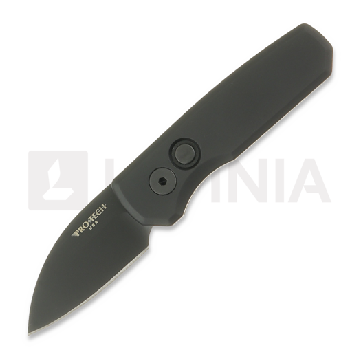 Coltello pieghevole Pro-Tech Runt 5 DLC Wharncliffe, nero R5303