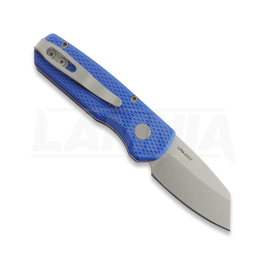 Pro-Tech Runt 5 Stonewashed Reverse Tanto összecsukható kés, Textured, kék R5205-BLUE