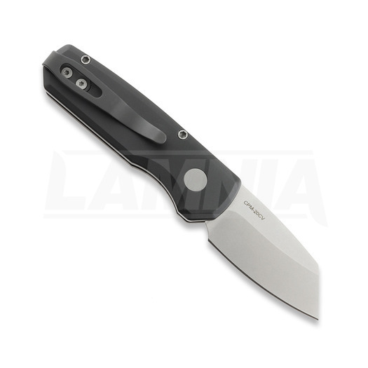 Coltello pieghevole Pro-Tech Runt 5 Stonewashed Reversed Tanto, nero R5201