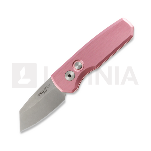 Pro-Tech Runt 5 Stonewashed Reversed Tanto Taschenmesser, pink R5201-PINK