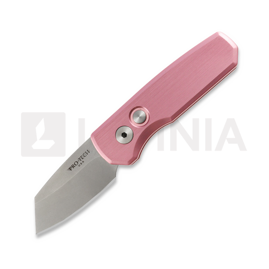 Pro-Tech Runt 5 Stonewashed Reversed Tanto Taschenmesser, pink R5201-PINK