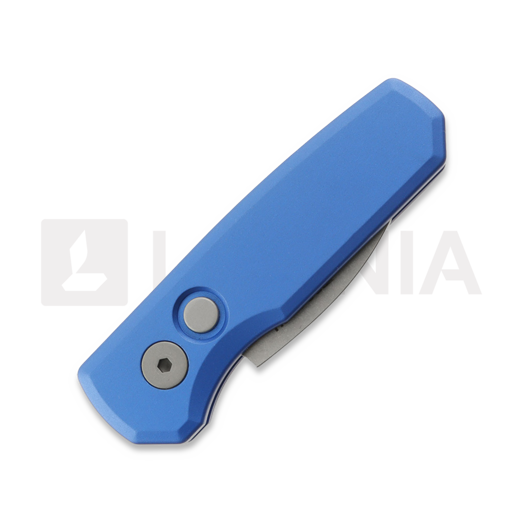 Pro-Tech Runt 5 Stonewashed Wharncliffe összecsukható kés, kék R5301-BLUE