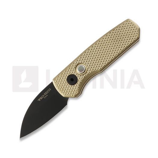 Сгъваем нож Pro-Tech Runt 5 Stonewashed Wharncliffe, Textured, AlBronze R5313