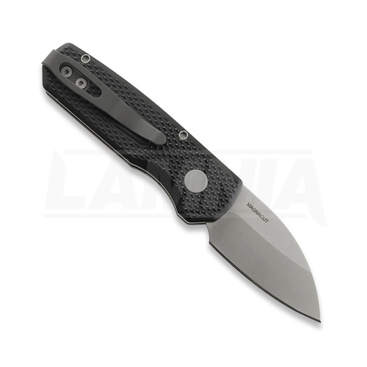 Πτυσσόμενο μαχαίρι Pro-Tech Runt 5 Stonewashed Wharncliffe, Textured, μαύρο R5305