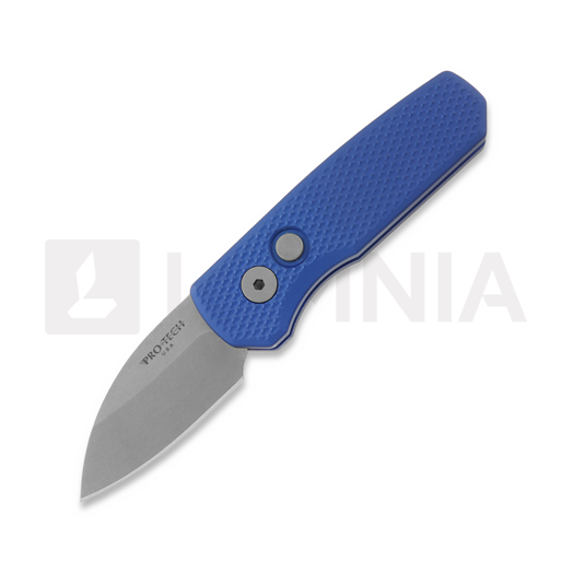 Couteau pliant Pro-Tech Runt 5, Textured Blue Aluminum, Stonewash R5305-BLUE