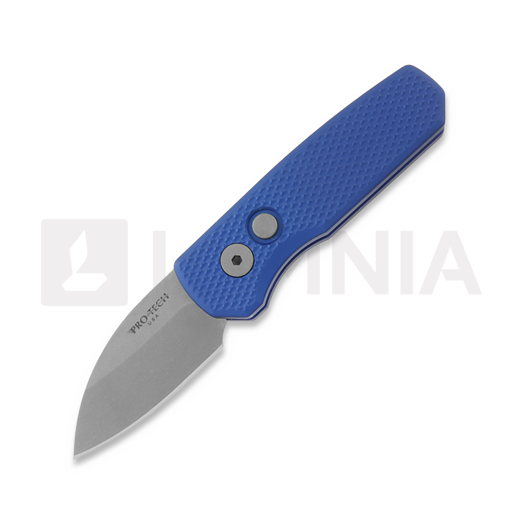 Coltello pieghevole Pro-Tech Runt 5, Textured Blue Aluminum, Stonewash R5305-BLUE