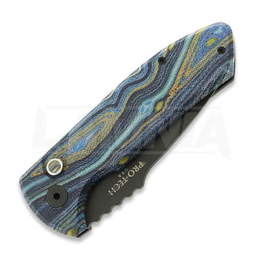 Pro-Tech SBR Auto Starry Night Micarta sulankstomas peilis LG423STARRYNIGHT