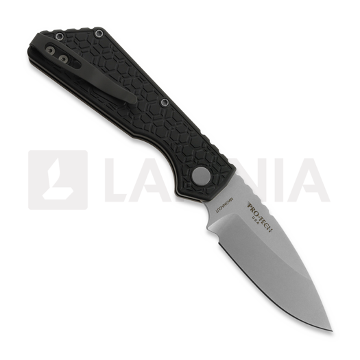 Pro-Tech Strider PT+ Auto sulankstomas peilis, Black Gridlock, Stonewash PT205-GRIDLOCK