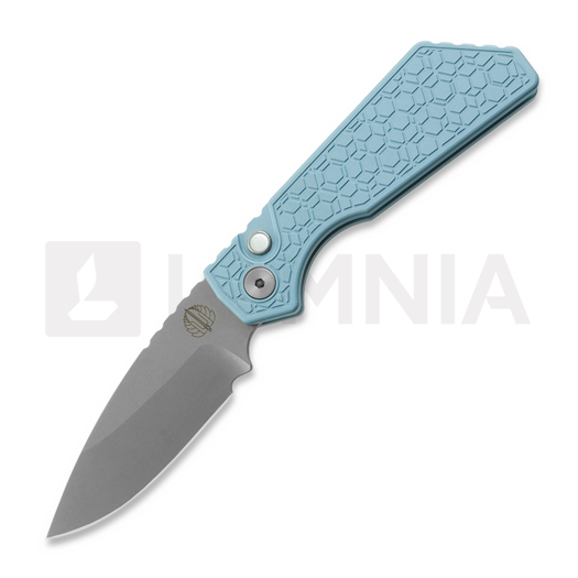Pro-Tech Strider PT+ Auto LTD folding knife, T.Blue Gridlock, Stonewash PT205-GRIDLOCK-LTD