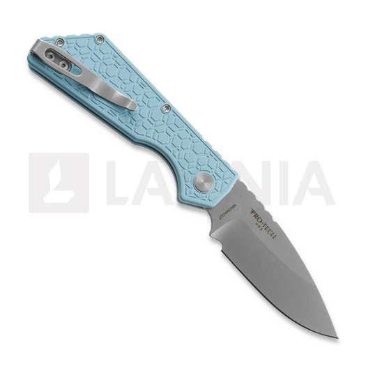 Pro-Tech Strider PT+ Auto LTD sulankstomas peilis, T.Blue Gridlock, Stonewash PT205-GRIDLOCK-LTD
