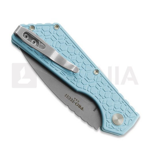 Coltello pieghevole Pro-Tech Strider PT+ Auto LTD, T.Blue Gridlock, Stonewash PT205-GRIDLOCK-LTD