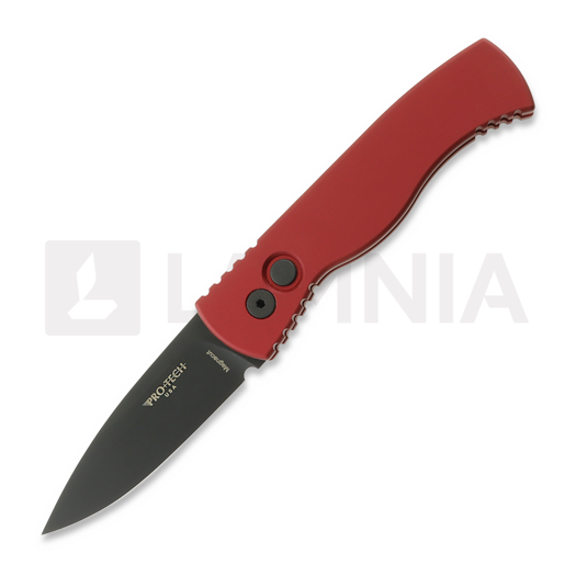Pro-Tech Tactical Response 2 접이식 나이프, Red Aluminum, black DLC T203-RED
