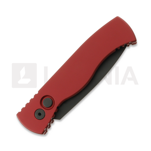 Pro-Tech Tactical Response 2 折り畳みナイフ, Red Aluminum, black DLC T203-RED