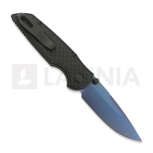 Pro-Tech TR-3 Integrity k&auml;&auml;nt&ouml;veitsi, Black Relic Textured Aluminum, PVD INT106-SB