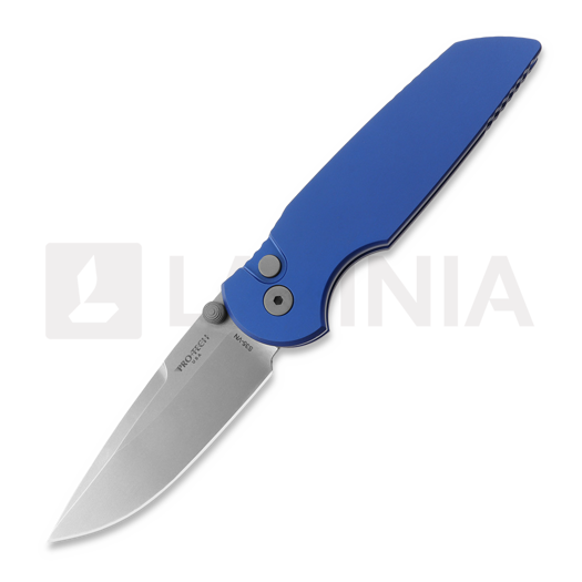 Pro-Tech TR-3 Integrity kääntöveitsi, Blue Aluminum, Stonewash INT101-BLUE
