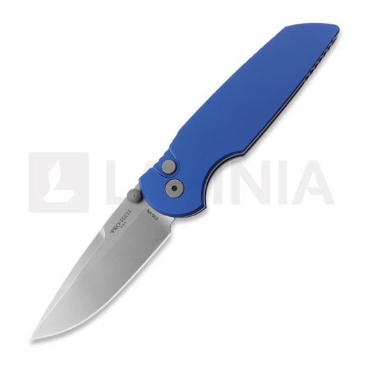 Pro-Tech TR-3 Integrity kääntöveitsi, Blue Aluminum, Stonewash INT101-BLUE