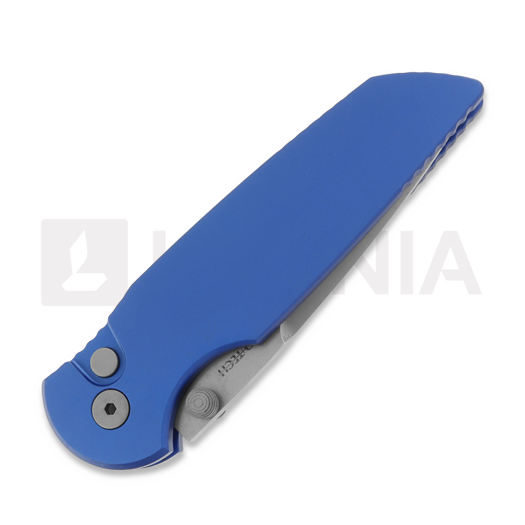 Coltello pieghevole Pro-Tech TR-3 Integrity, Blue Aluminum, Stonewash INT101-BLUE
