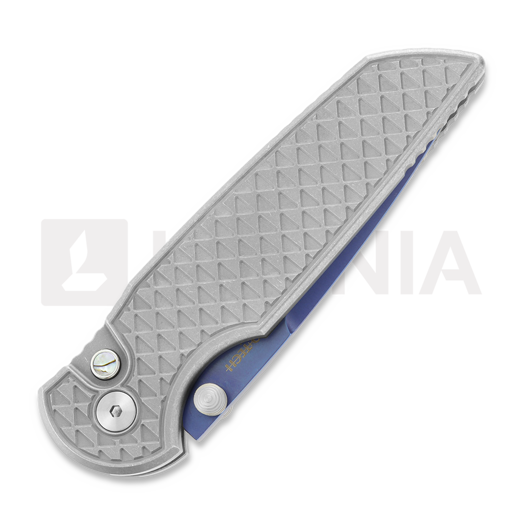 Pro-Tech TR-3 Integrity Custom k&auml;&auml;nt&ouml;veitsi, SW/Blasted Relic, Sapphire Blue INTCUSTOM003