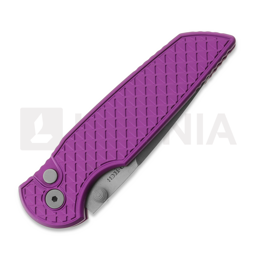 Pro-Tech TR-3 Integrity stonewashed sulankstomas peilis, purple INT105-PURPLE