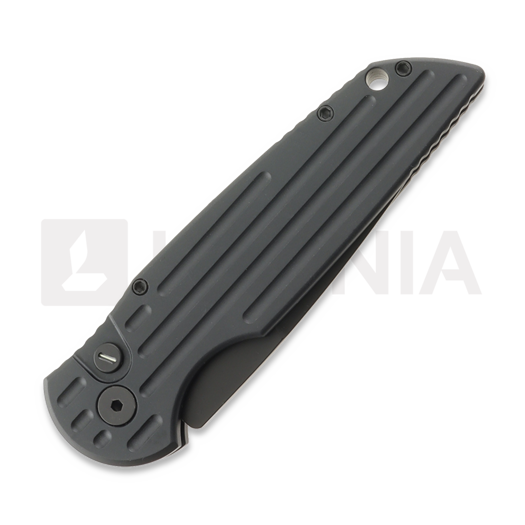 Navaja Pro-Tech TR-3 Operator, Groove Texture Black Aluminum TR-3SWATOPERATOR