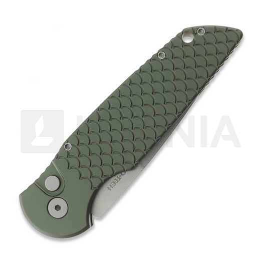 Pro-Tech TR-3 X1 Tactical Response 3.5 154CM foldekniv, Green Fish Scale TR-3X1SWGREEN