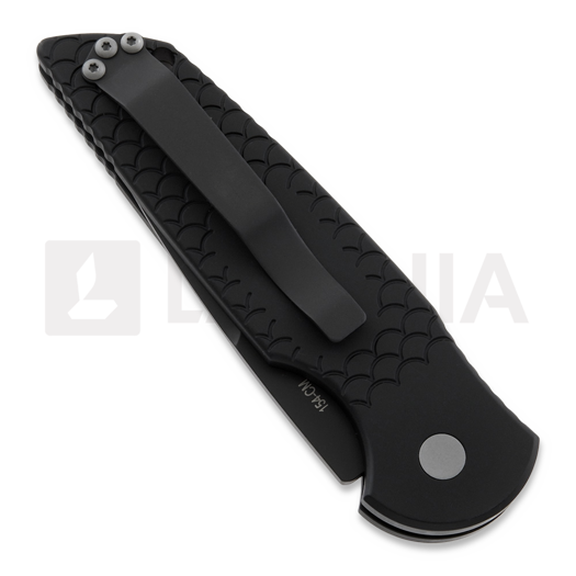 Pro-Tech TR-3 X1 Tactical Response 3.5 Clip Point Black sulankstomas peilis, Fish Scale TR-3X1