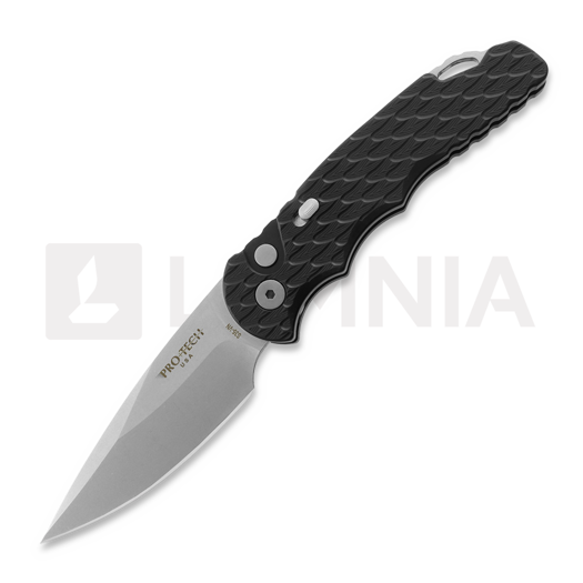 Pro-Tech TR-5 folding knife, Black Feather Texture, Stonewash T505-F