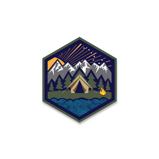 Prometheus Design Werx All Terrain Campsite Mini-Sticker
