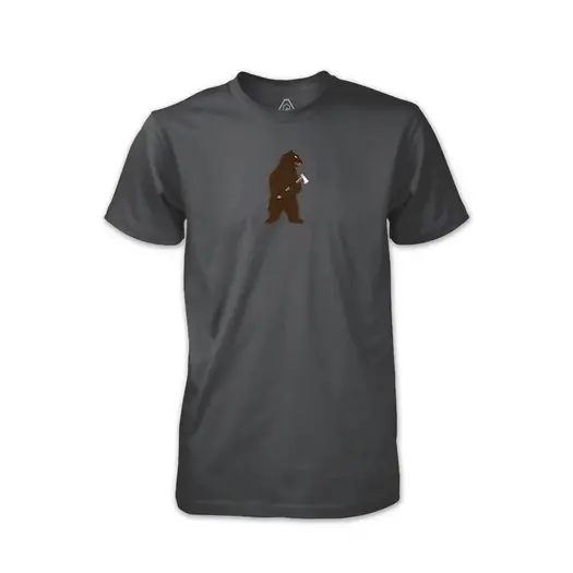 Prometheus Design Werx Bushcraft Bear T-Shirt - Heavy Metal