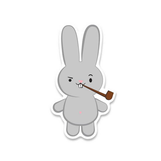 Prometheus Design Werx Bushcrafty Bunny Sticker