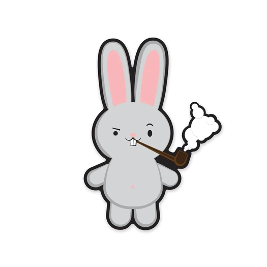 Prometheus Design Werx Confident Bunny Sticker