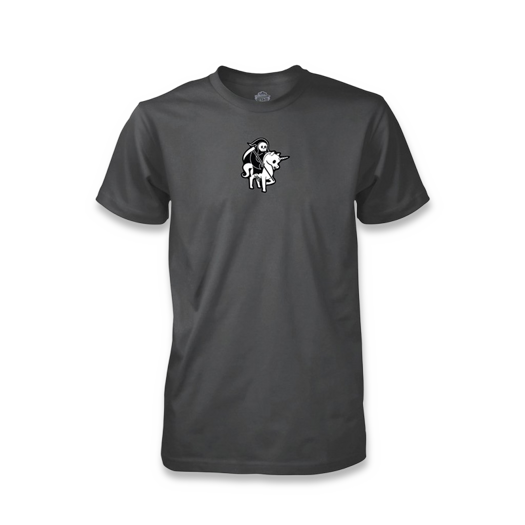Prometheus Design Werx Death Rides a Unicorn T-Shirt - Heavy Metal